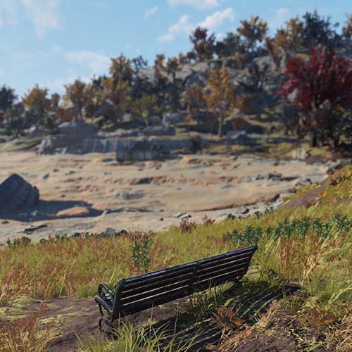 Скамейка в Саммерсвилле в Fallout 76