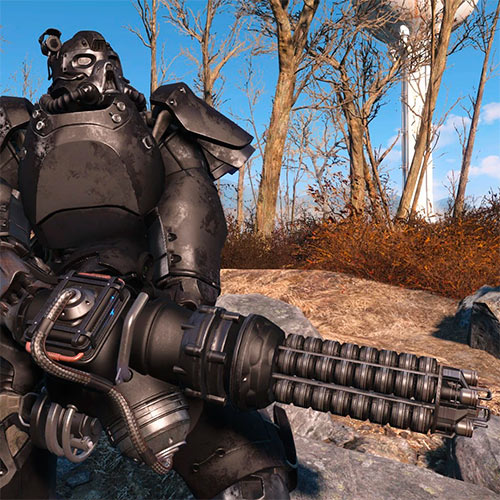 Миниган Гаусса в Fallout 76