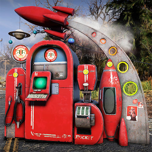 Торговый автомат "Красная Ракета" в Fallout 76