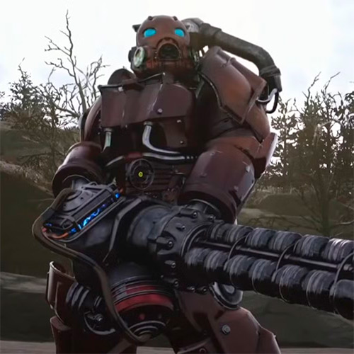 Миниган Гаусса в Fallout 76