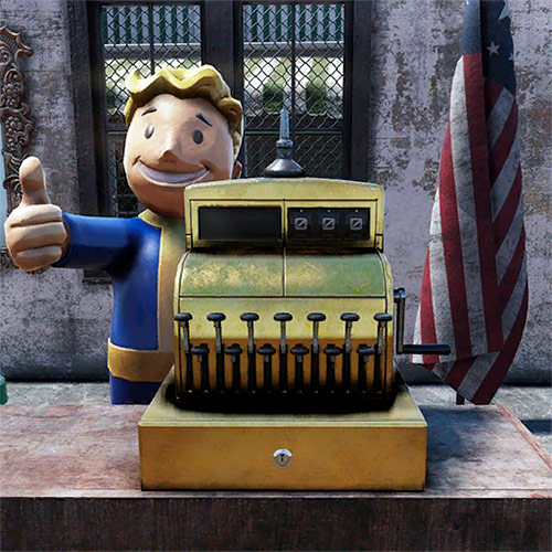 Золотой торговый автомат в Fallout 76