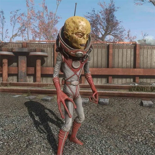 Пришелец с события «Захватчики извне» в Fallout 76