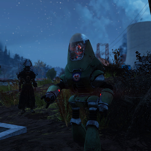 Робот-торговец Спасателей в Fallout 76