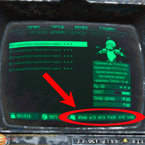Конечный результат выглядит примерно так в Fallout 76