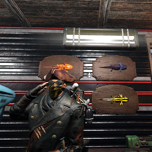 Коллекция аксолотлей в Fallout 76